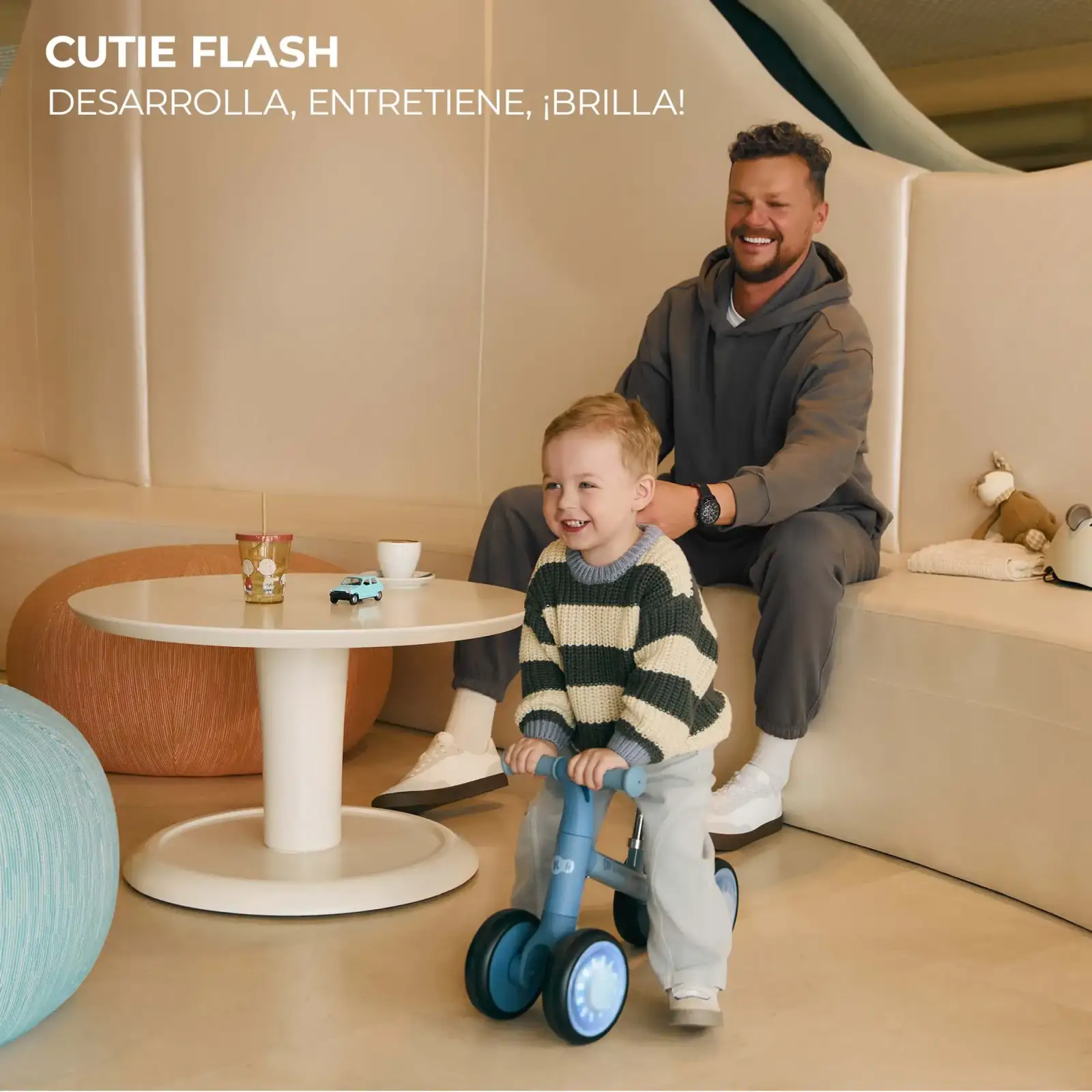 Каталка-біговел Kinderkraft Cutie Flash Green (KRCUFL00GRE0000) UA
