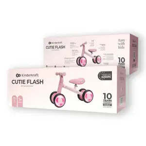 Каталка-біговел Kinderkraft Cutie Flash Pink (KRCUFL00PNK0000) UA