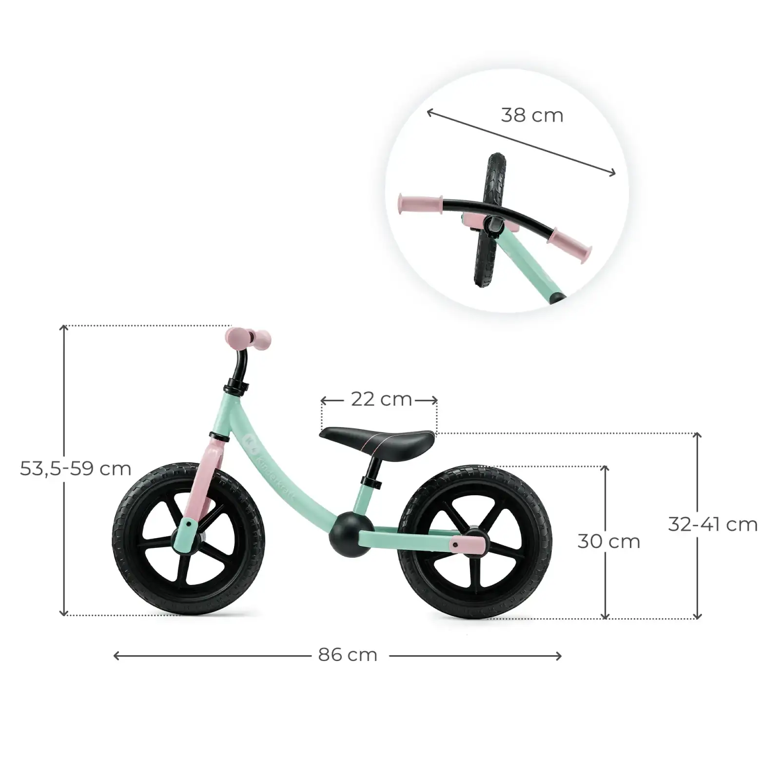 Беговел Kinderkraft 2Way Next Candy Mint (KR2WAY25MIN0000)