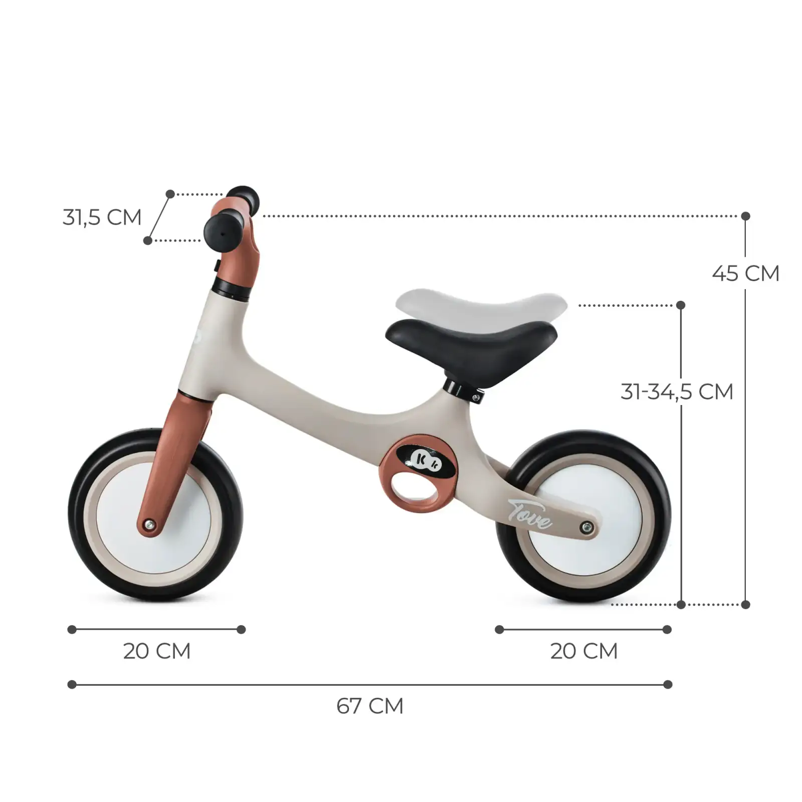 Беговел Kinderkraft Tove Desert Beige (KRTOVE00BEG0000) UA