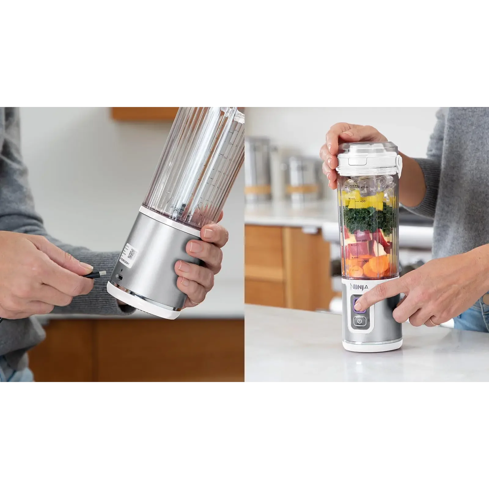 Акумуляторний портативний блендер Ninja Blast BC151EUWH UA