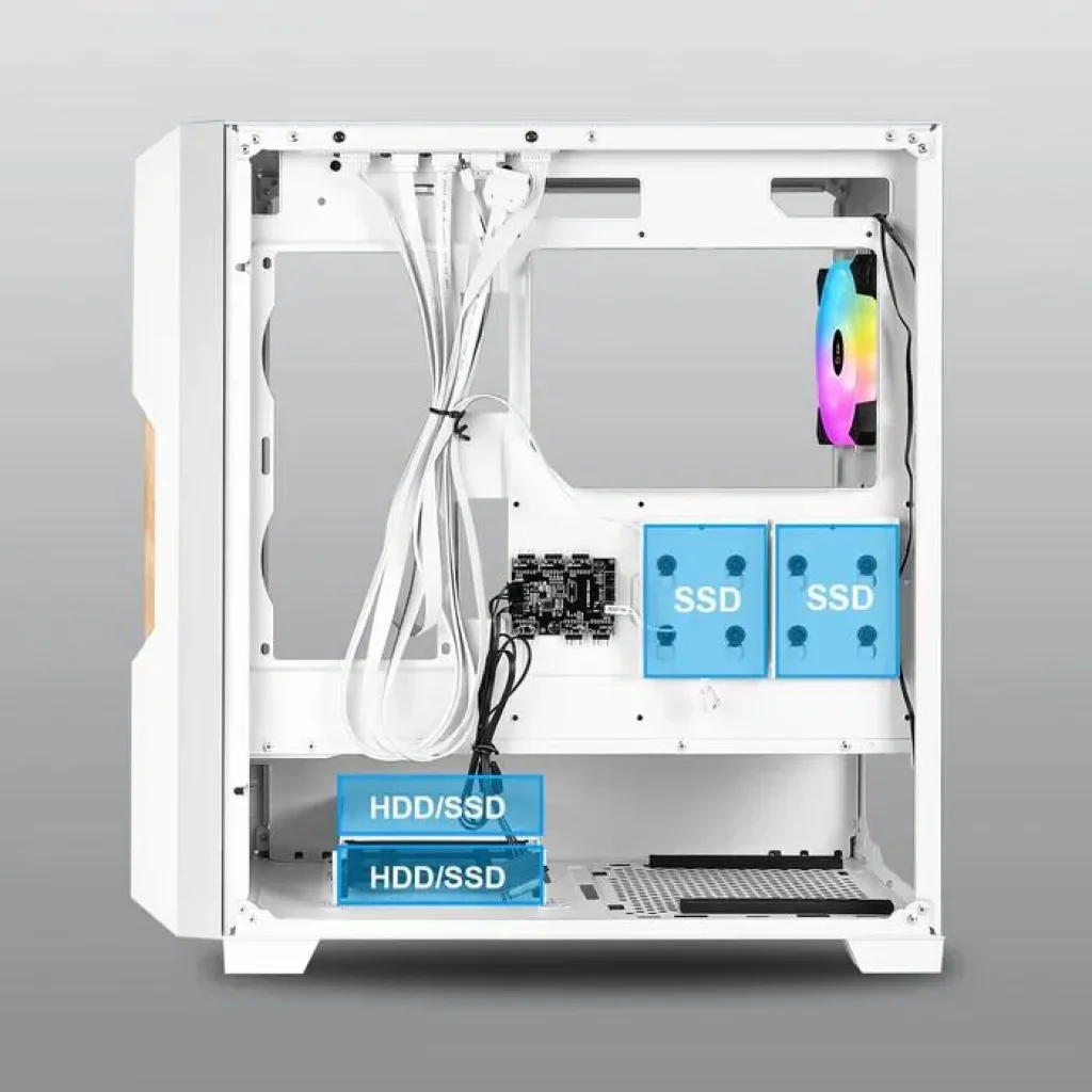 Корпус ATX W/O PSU GUARDIAN WOOD CSAZ-520WW AZZA UA