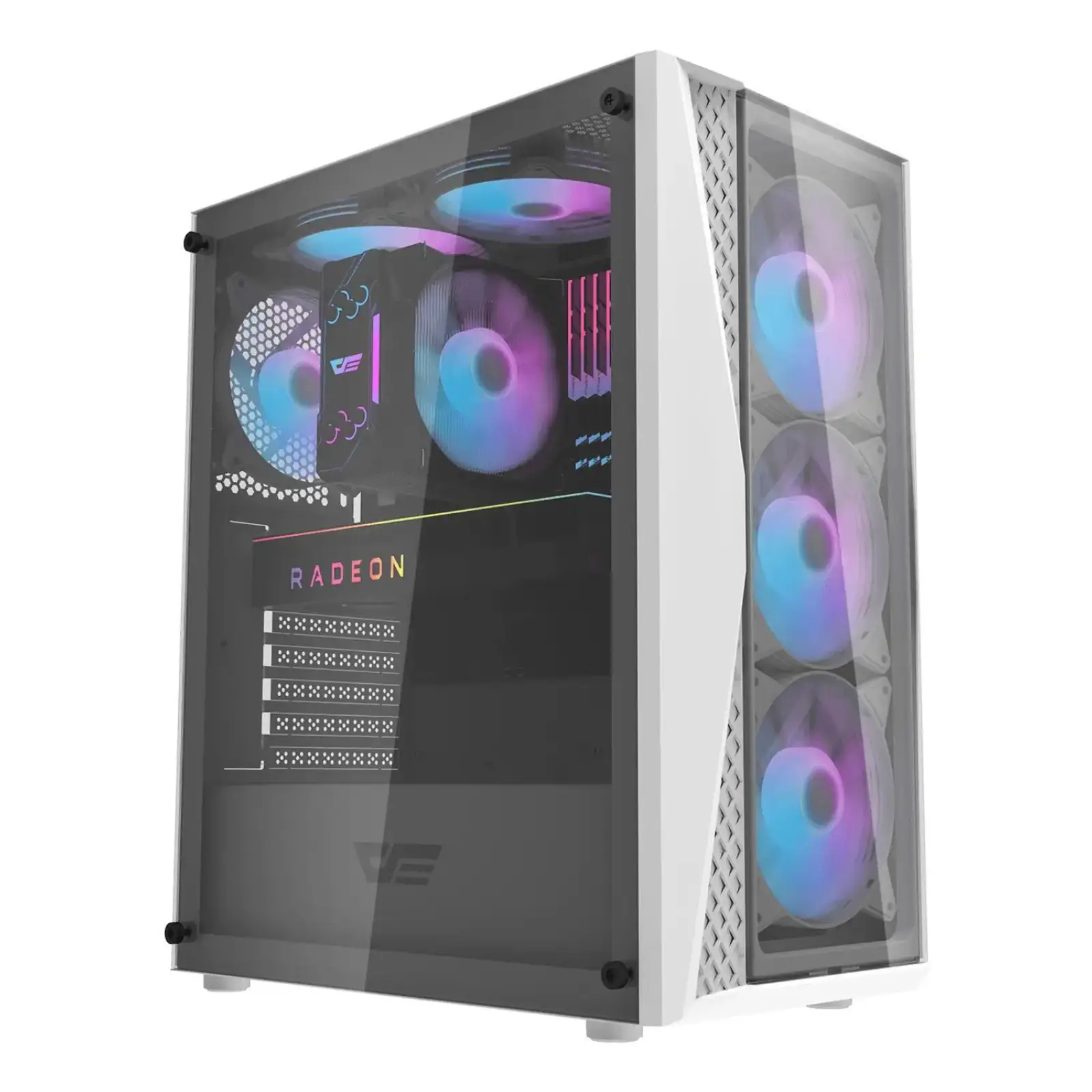 Корпус для комп'ютера DARK FLASH DK352 PLUS ATX без блока живлення, білий (DK352 PLUS WHITE) UA