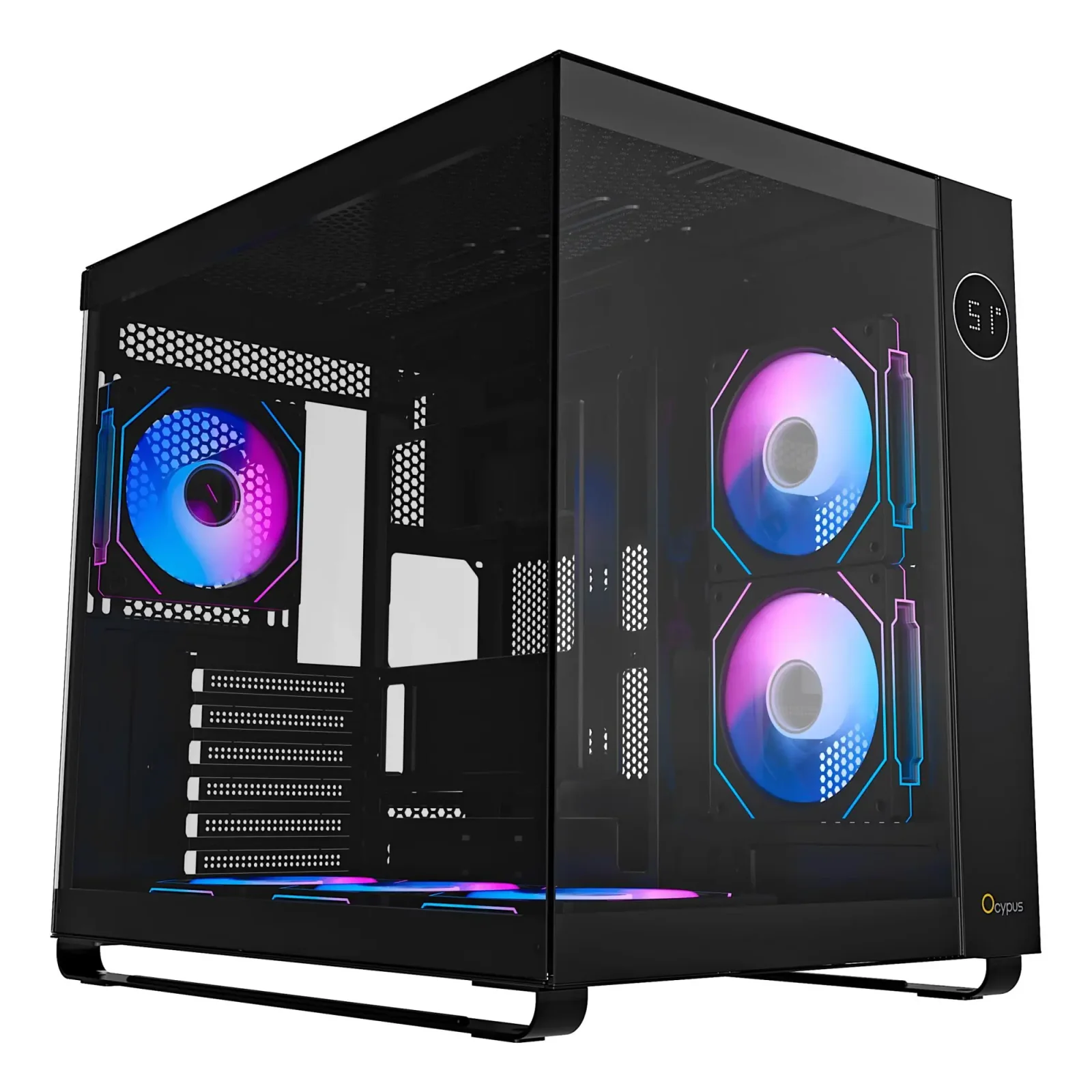 Корпус для комп'ютера ATX W/O PSU IOTA C70 BK ARGB (IOTA-C70-BKD600XX-GL) OCYPUS UA