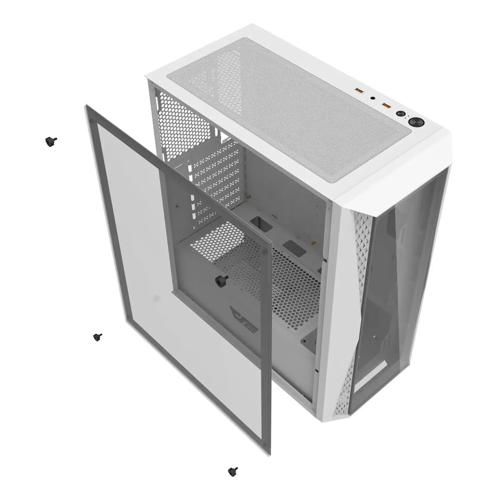 Корпус для комп'ютера DARK FLASH DK352 PLUS ATX без блока живлення, білий (DK352 PLUS WHITE) UA