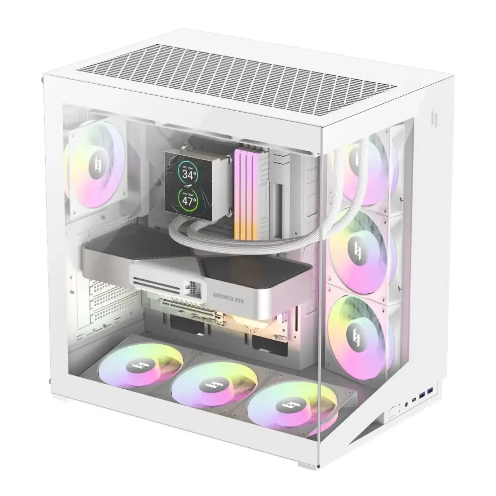 Корпус для комп'ютера ATX W/O PSU NEX C56 WH GAMEMAX UA