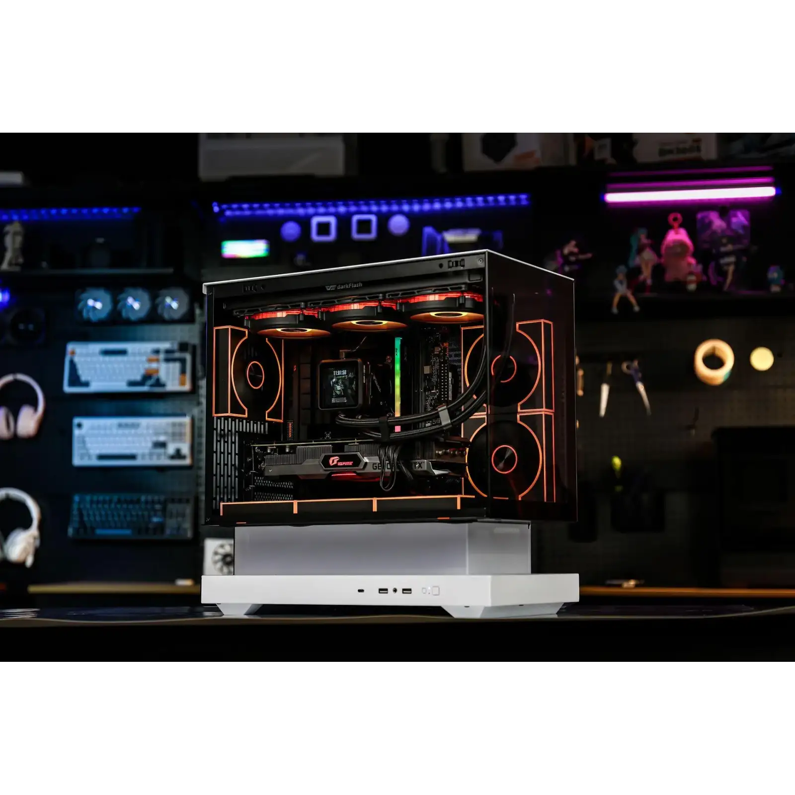 Корпус для комп'ютера DARK FLASH F1 mATX без блока живлення, білий (F1 WHITE) UA