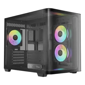 Корпус для комп'ютера IOTA C50 BK CURVE ARGB DIGITAL (IOTA-C50-BKD300CD-GL) OCYPUS UA