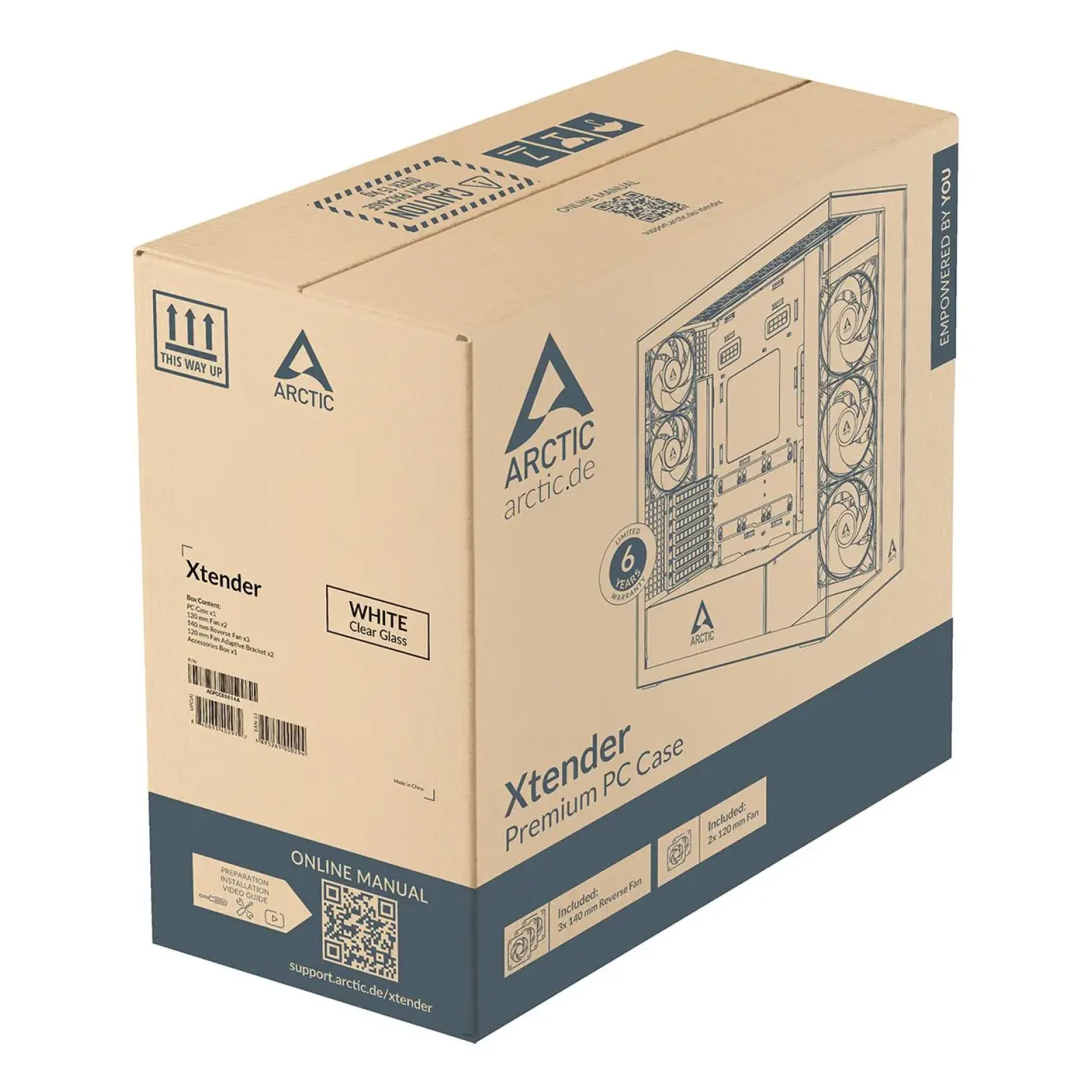 Корпус EATX W/O PSU XTENDERVG W ACPCC00017A ARCTIC UA