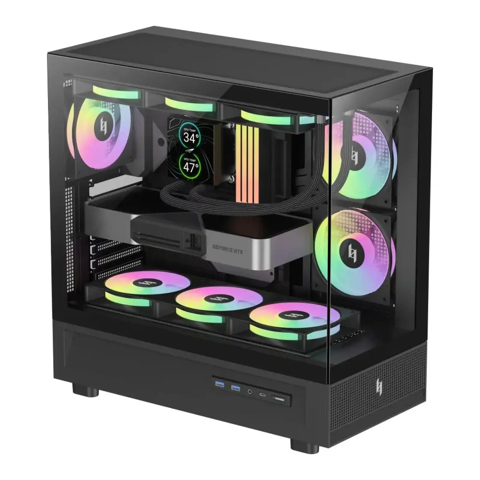 Корпус для комп'ютера ATX W/O PSU NEX C51 BK GAMEMAX UA