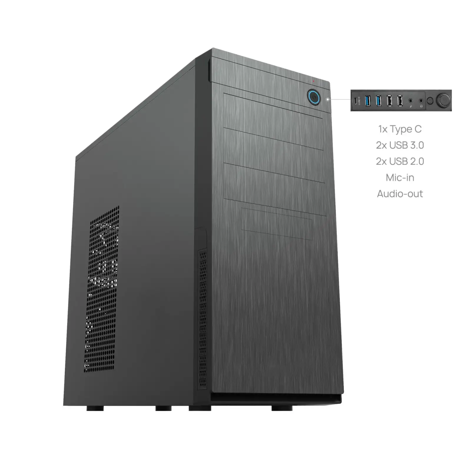 Корпус ATX W/O PSU BLACK HC-10B-OP CHIEFTEC UA
