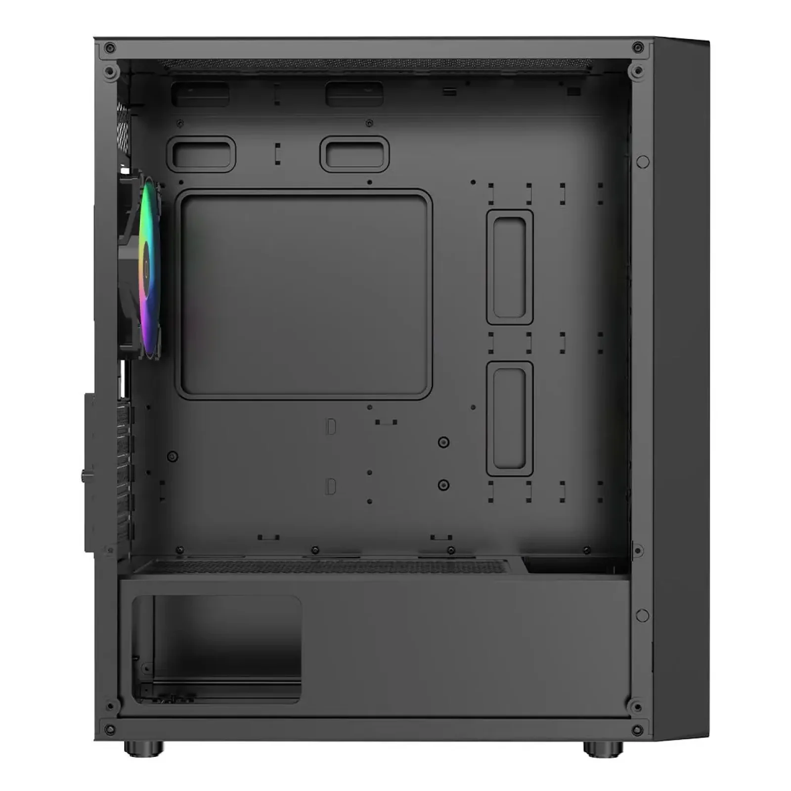 Корпус для комп'ютера MATX W/O PSU GAMMA C50 BK ARGB (GAMMA-C50-BKG400XX-GL) OCYPUS UA