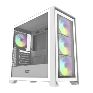 Корпус для комп'ютера DARK FLASH DRX90 GLASS ATX без блока живлення, білий (DRX90 GLASS WHITE) UA