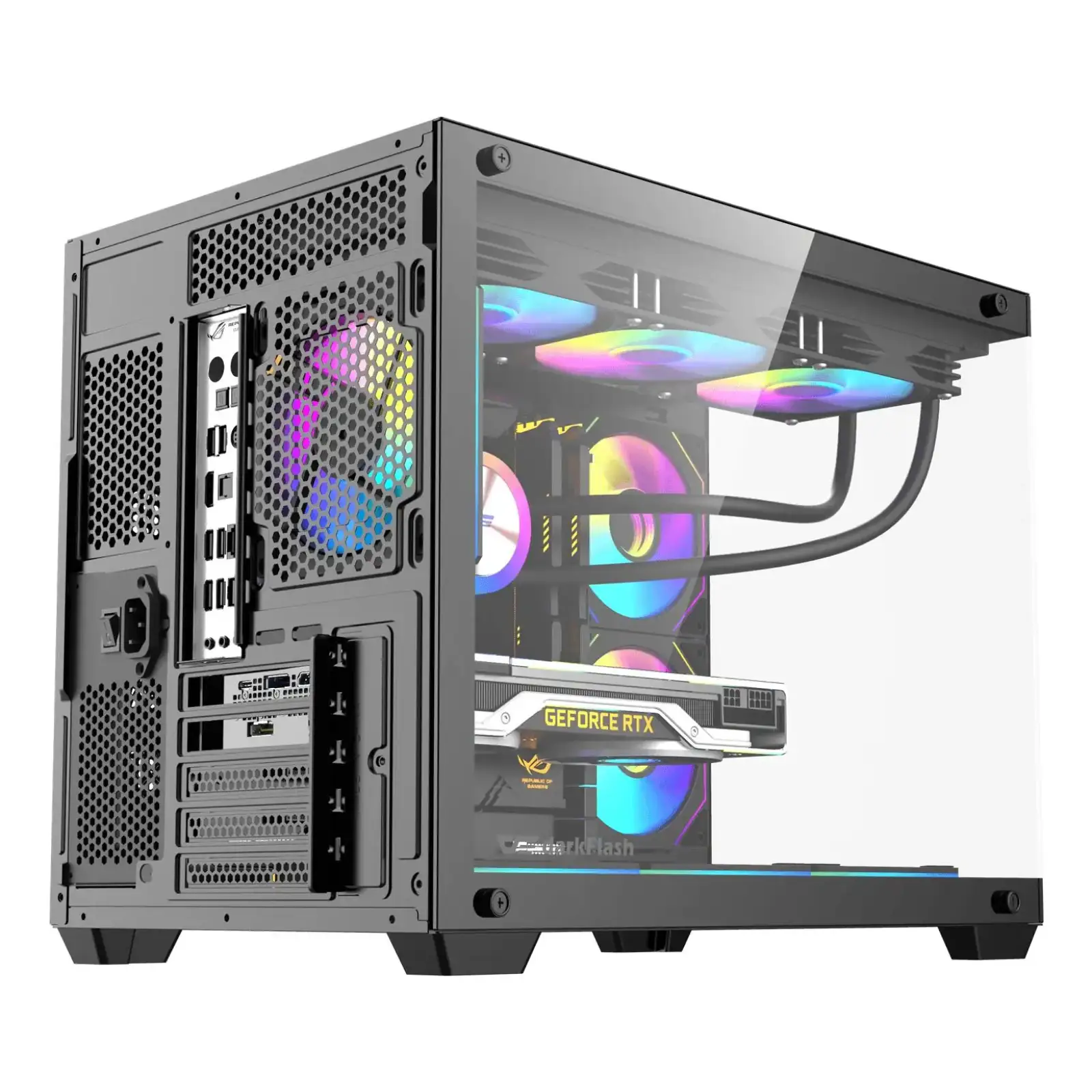 Корпус для комп'ютера DARK FLASH B275 PRO mATX без блока живлення, чорний (B275 PRO BLACK) UA