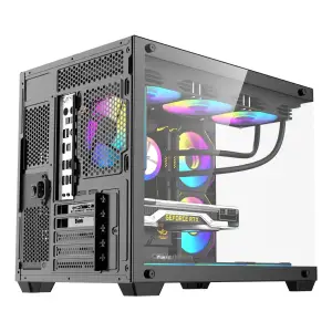 Корпус для комп'ютера DARK FLASH B275 PRO mATX без блока живлення, чорний (B275 PRO BLACK) UA