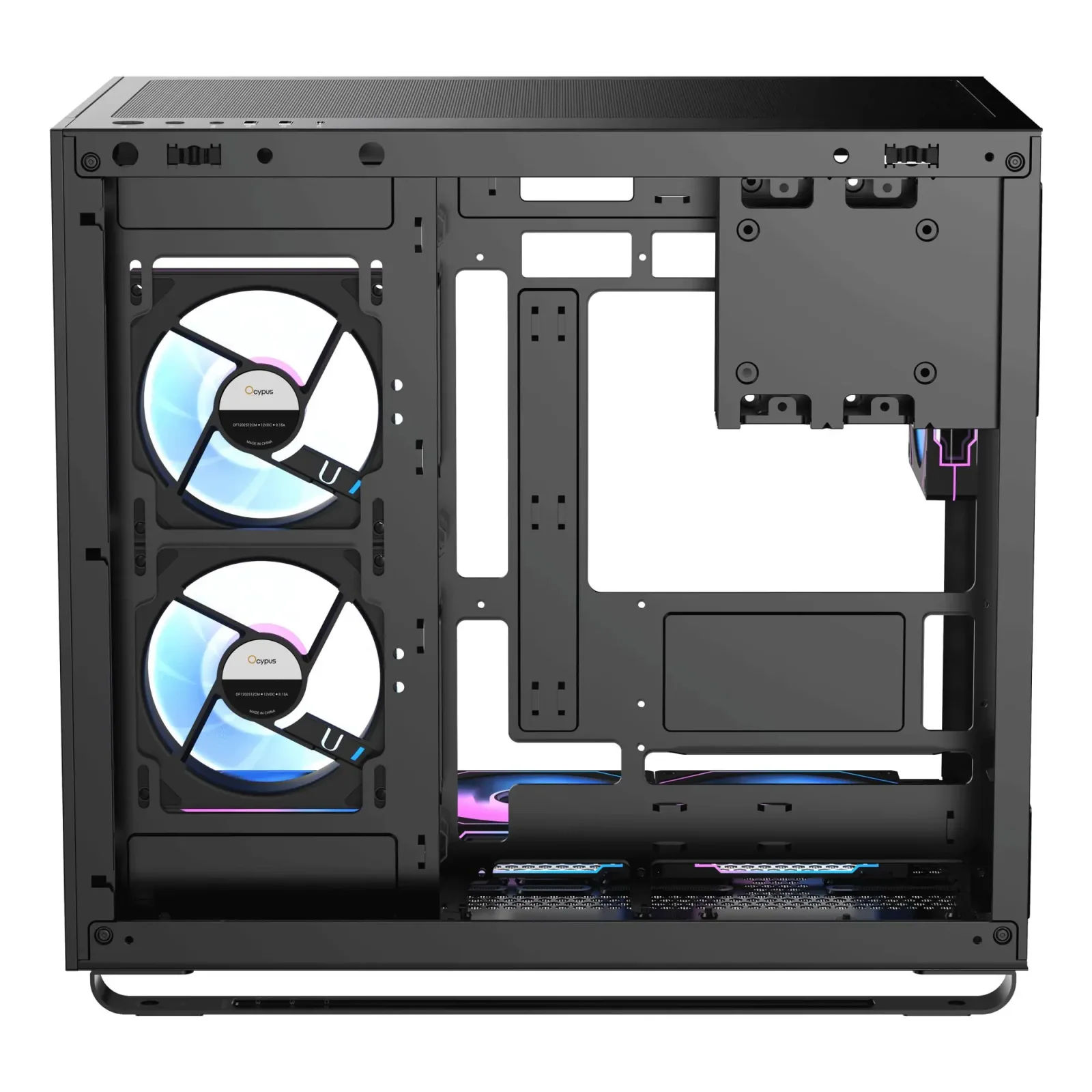 Корпус для комп'ютера ATX W/O PSU IOTA C70 BK ARGB (IOTA-C70-BKD600XX-GL) OCYPUS UA