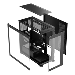 Корпус для комп'ютера ATX W/O PSU GAMMA C72 BK ARGB (GAMMA-C72-BKD400XX-GL) OCYPUS UA
