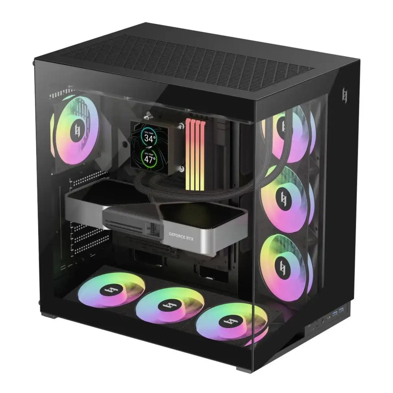 Корпус для комп'ютера ATX W/O PSU NEX C56 BK GAMEMAX UA