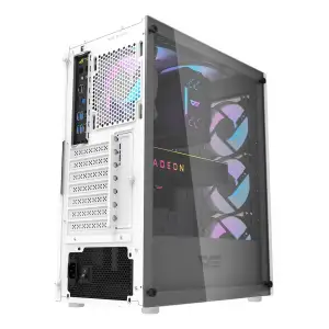 Корпус для комп'ютера DARK FLASH DK352 PLUS ATX без блока живлення, білий (DK352 PLUS WHITE) UA