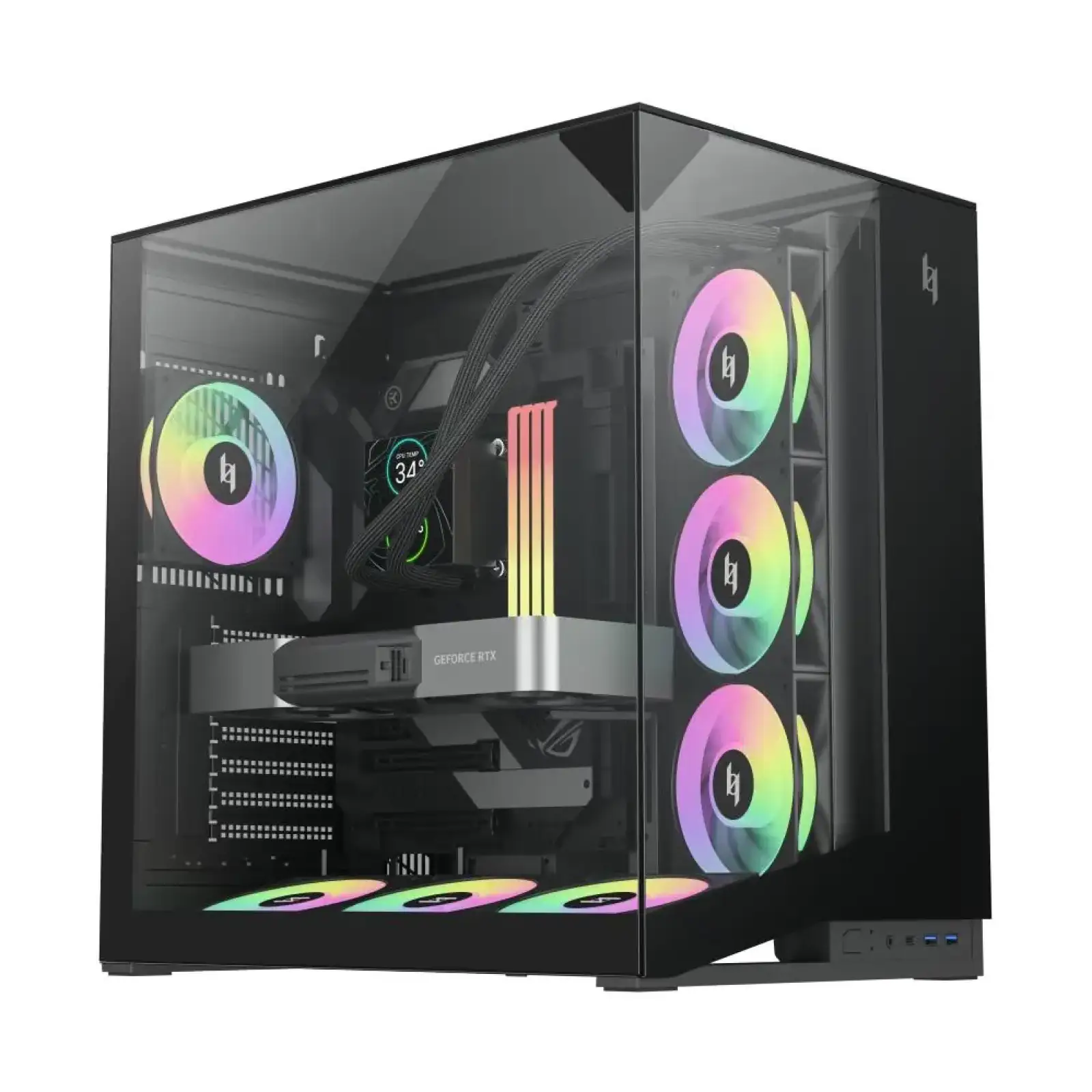 Корпус для комп'ютера ATX W/O PSU NEX C56 VC BK GAMEMAX UA