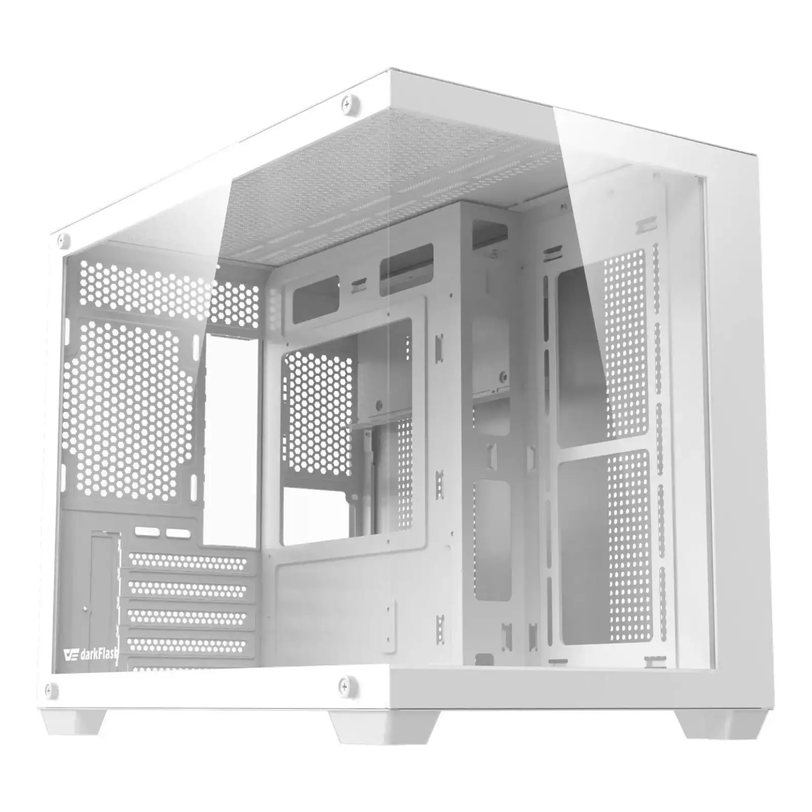 Корпус для комп'ютера DARK FLASH B275 PRO mATX без блока живлення, білий (B275 PRO WHITE) UA