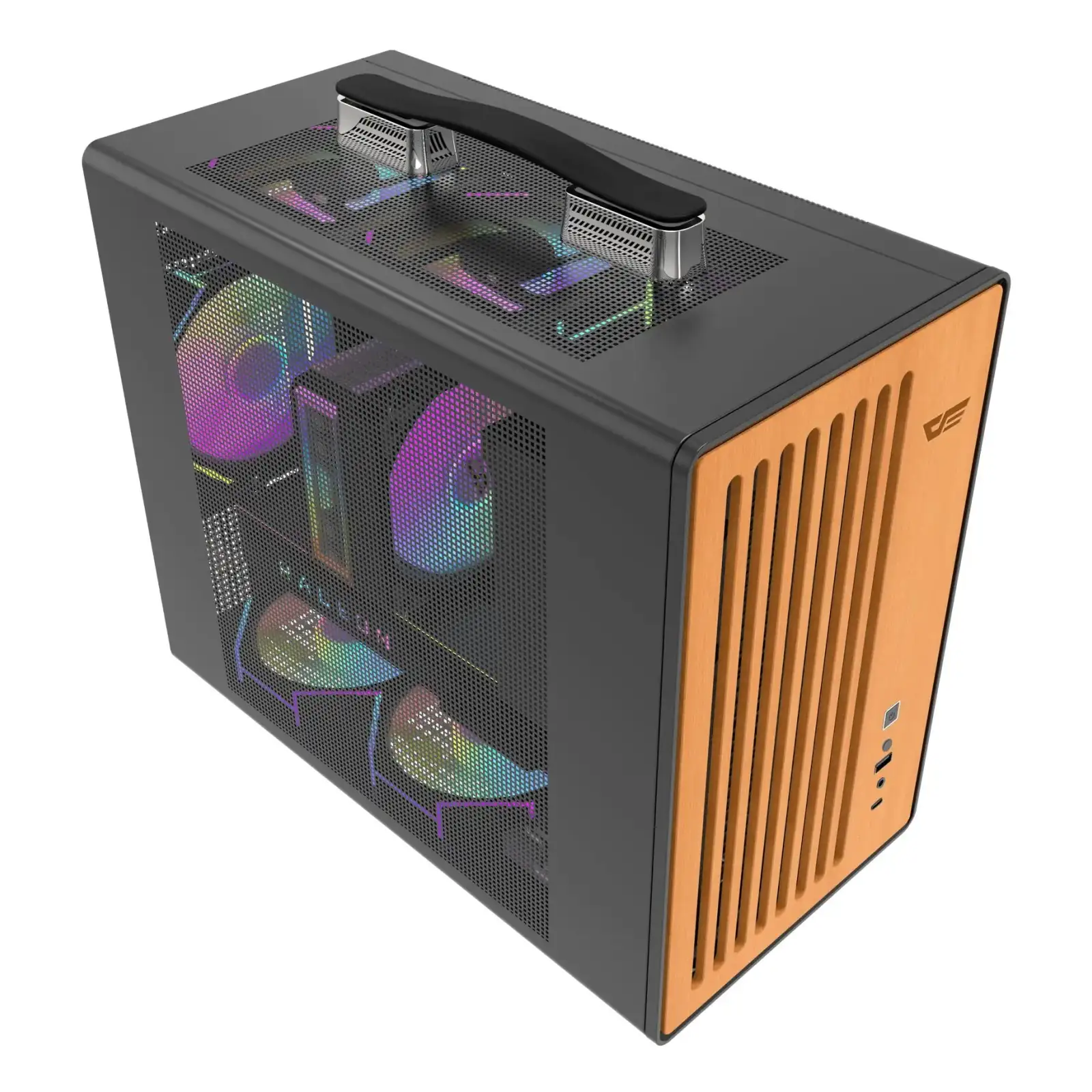 Корпус для комп'ютера DARK FLASH WD200 mATX без блока живлення, чорний (WD200 BLACK) UA