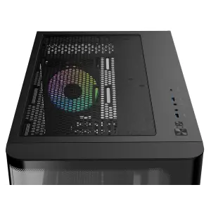 Корпус для комп'ютера IOTA C50 BK CURVE ARGB DIGITAL (IOTA-C50-BKD300CD-GL) OCYPUS UA