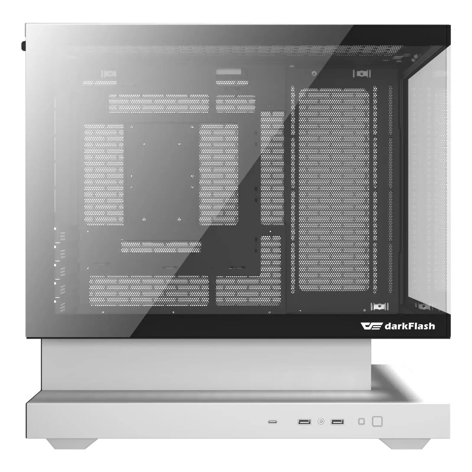 Корпус для комп'ютера DARK FLASH F1 mATX без блока живлення, білий (F1 WHITE) UA