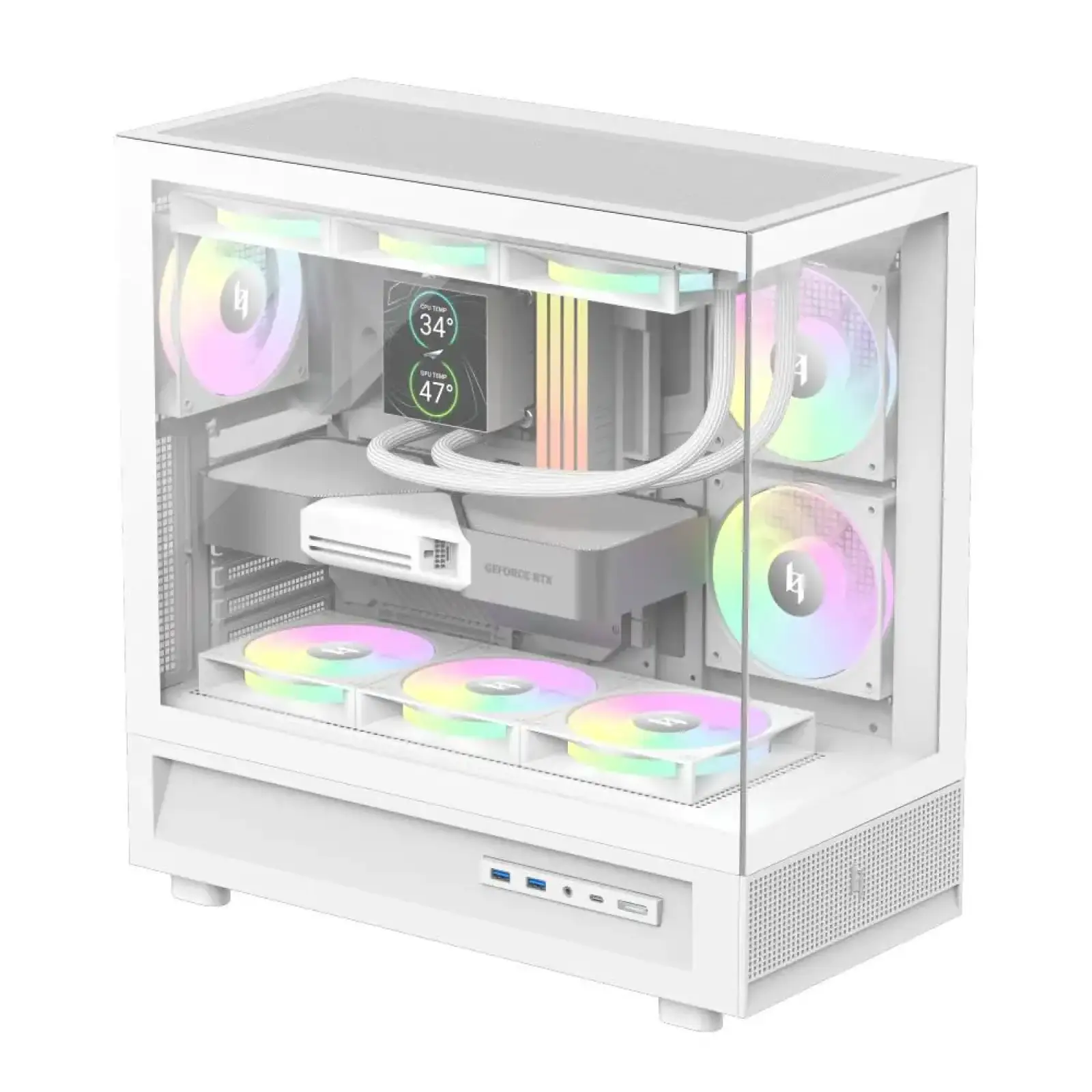 Корпус для комп'ютера ATX W/O PSU NEX C51 WH GAMEMAX UA