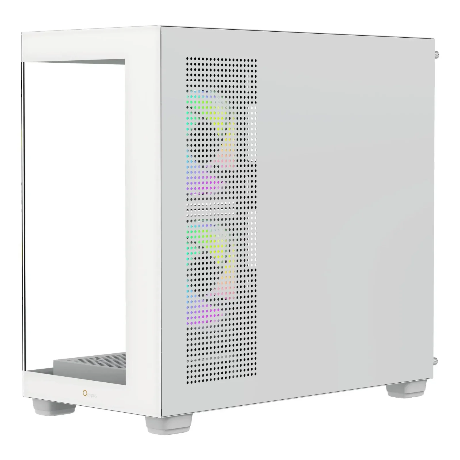Корпус для комп'ютера MATX W/O PSU GAMMA C52 WH ARGB (GAMMA-C52-WHD300XX-GL) OCYPUS UA