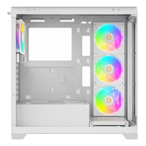 Корпус для комп'ютера ATX W/O PSU GAMMA C72 WH ARGB (GAMMA-C72-WHD400XX-GL) OCYPUS UA