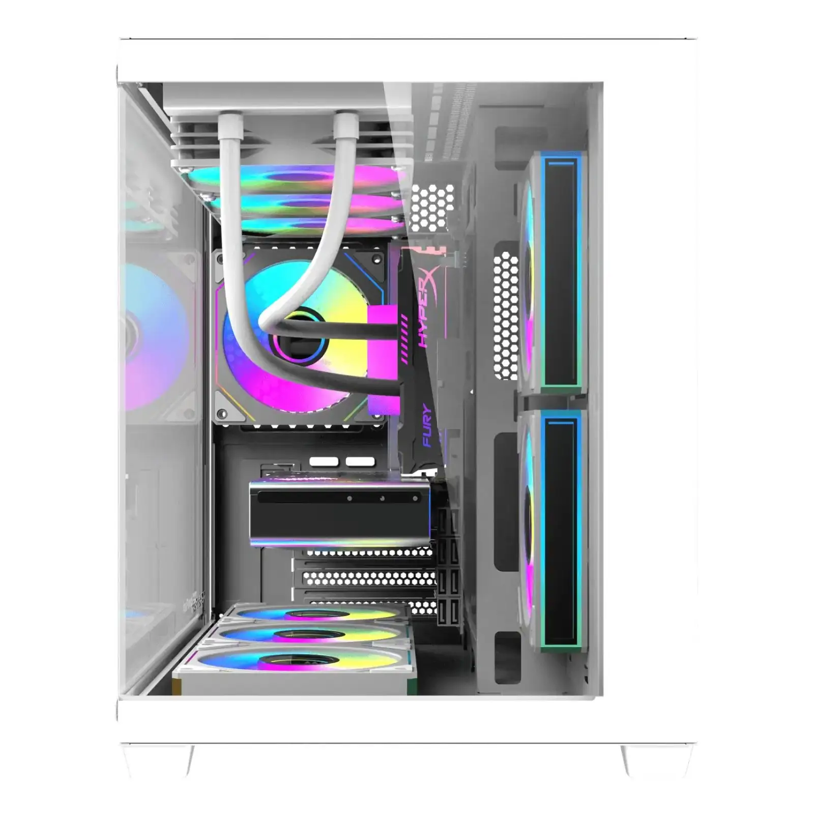 Корпус для комп'ютера DARK FLASH B275 PRO mATX без блока живлення, білий (B275 PRO WHITE) UA