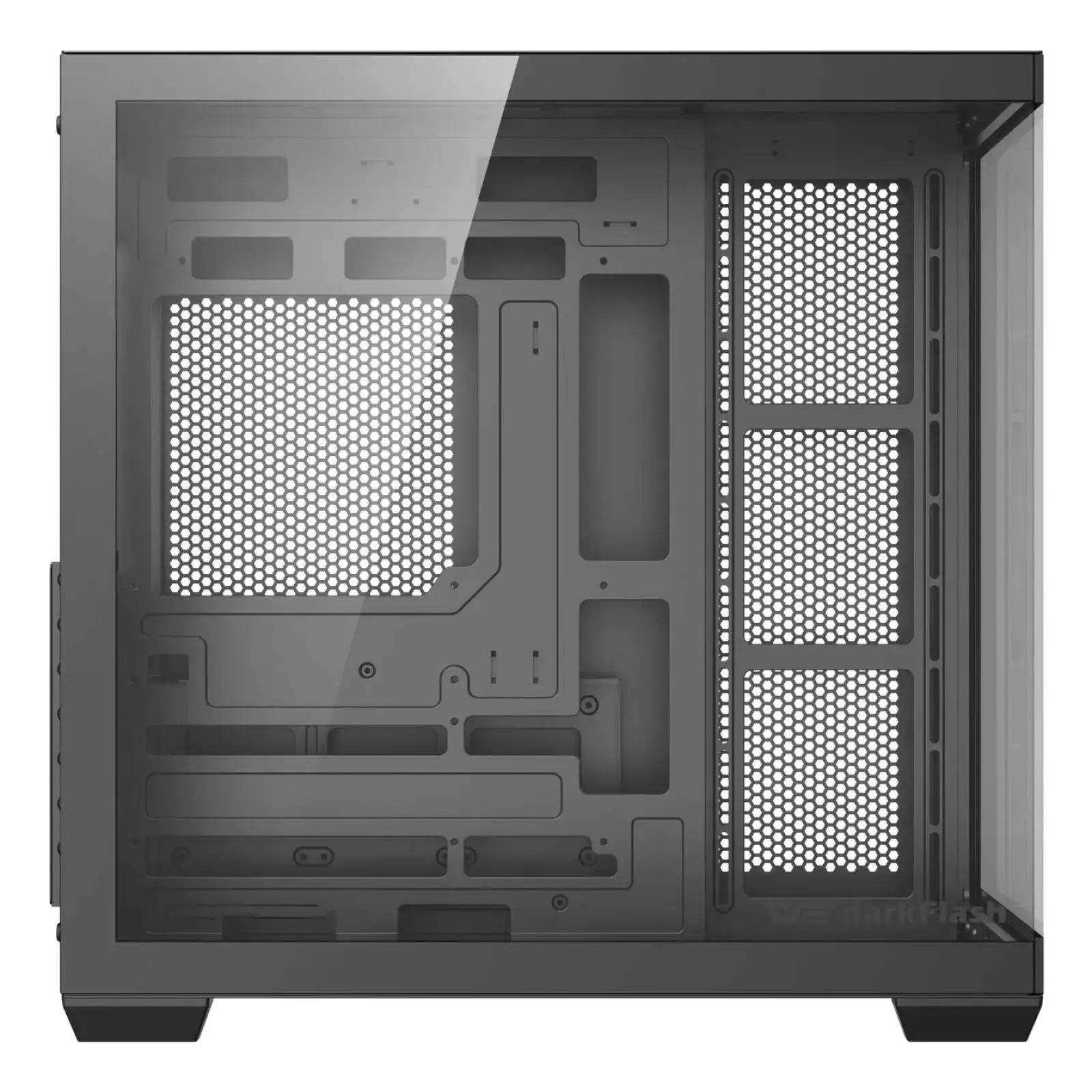 Корпус для комп'ютера DARK FLASH C280 EATX без блока живлення, чорний (C280 BLACK) UA