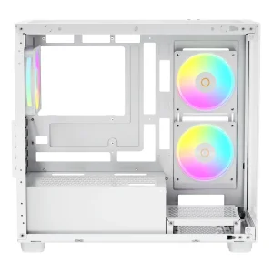 Корпус для комп'ютера MATX W/O PSU GAMMA C52 WH ARGB (GAMMA-C52-WHD300XX-GL) OCYPUS UA