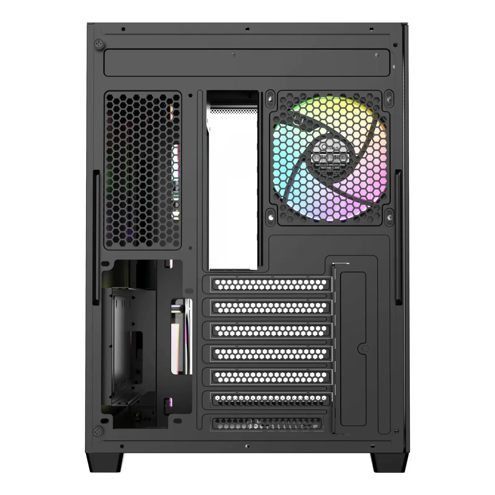 Корпус для комп'ютера IOTA C70 BK CURVE ARGB DIGITAL (IOTA-C70-BKD400CD-GL) OCYPUS UA