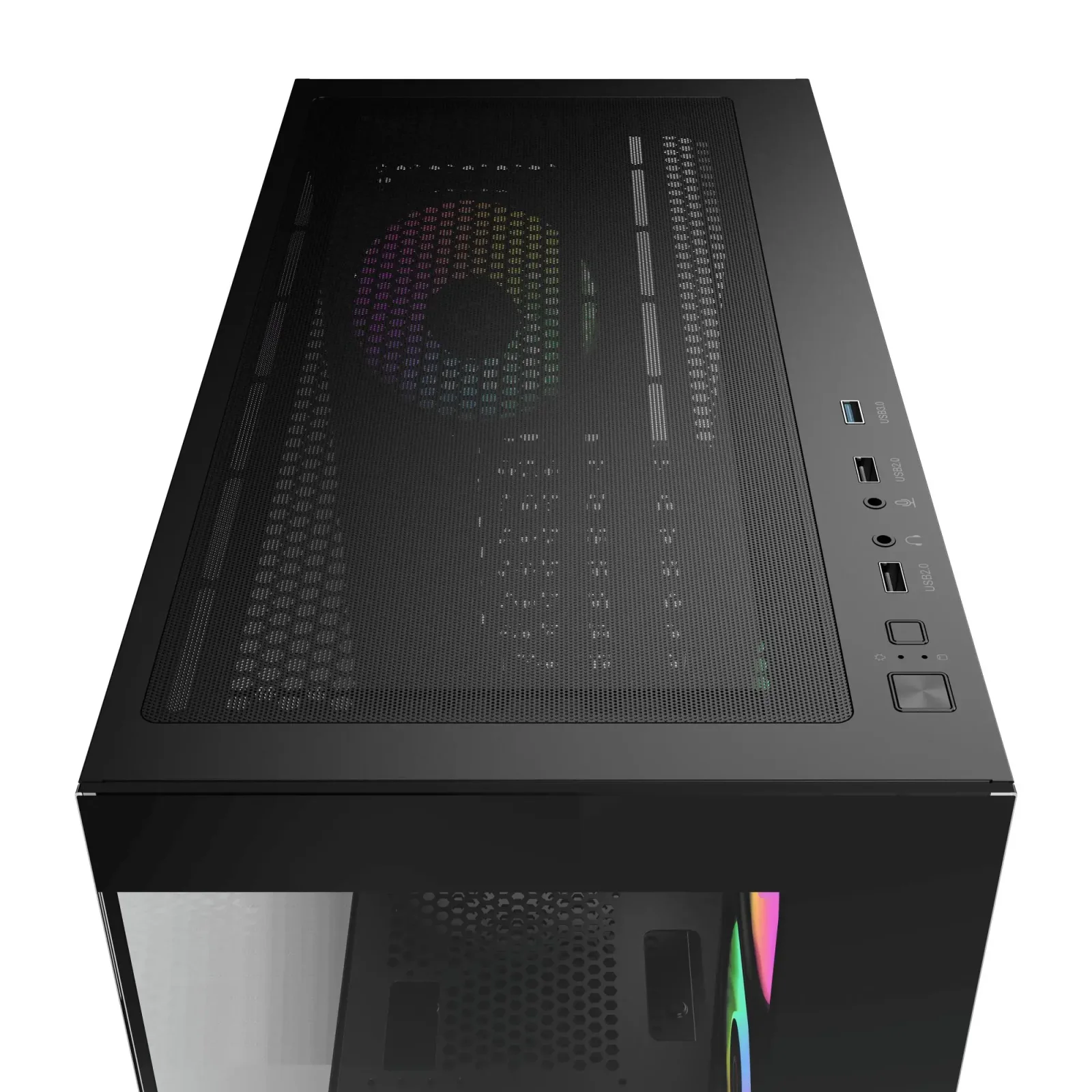 Корпус для комп'ютера ATX W/O PSU GAMMA C72 BK ARGB (GAMMA-C72-BKD400XX-GL) OCYPUS UA