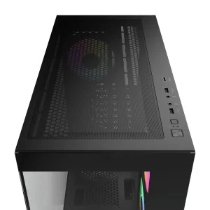 Корпус для комп'ютера ATX W/O PSU GAMMA C72 BK ARGB (GAMMA-C72-BKD400XX-GL) OCYPUS UA
