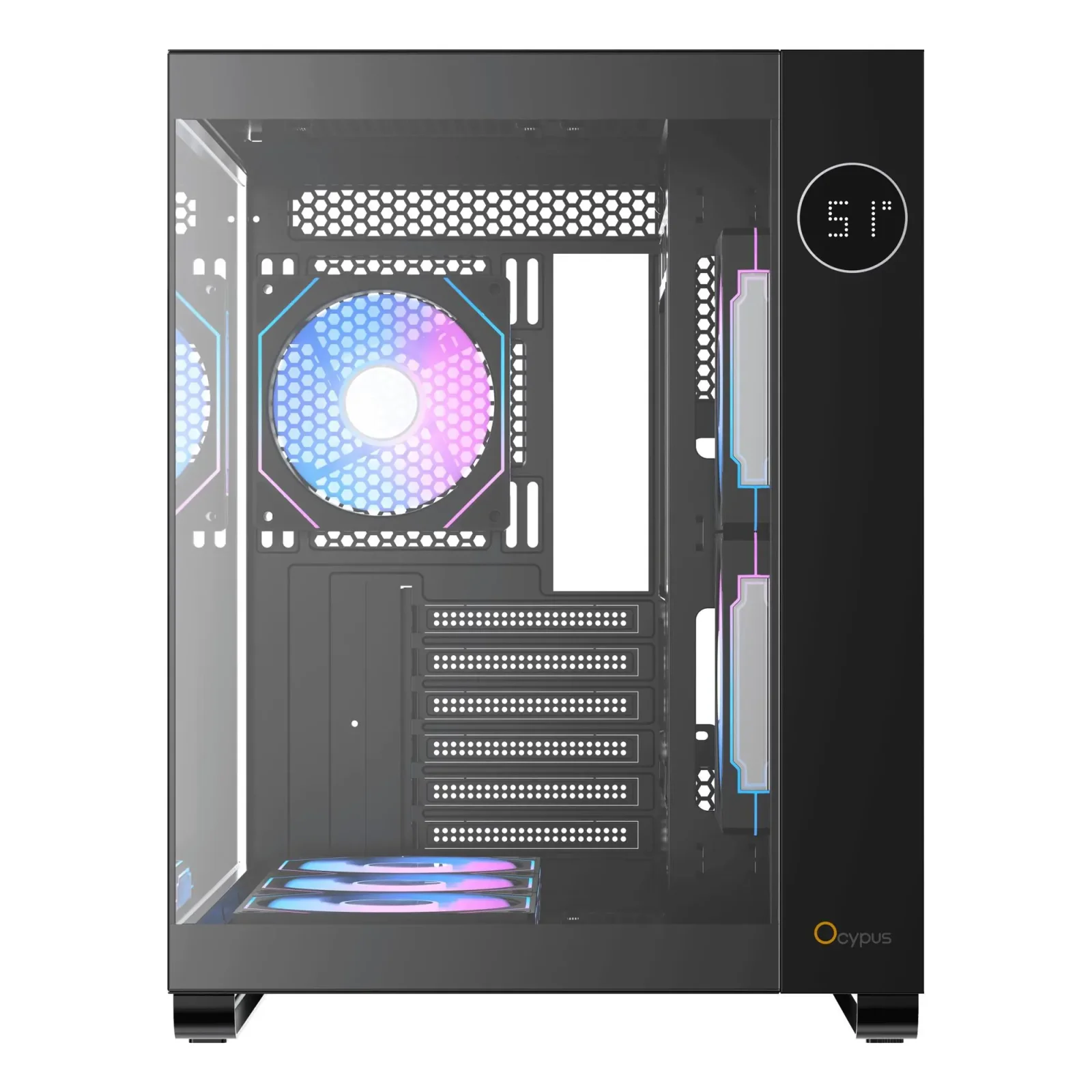 Корпус для комп'ютера ATX W/O PSU IOTA C70 BK ARGB (IOTA-C70-BKD600XX-GL) OCYPUS UA