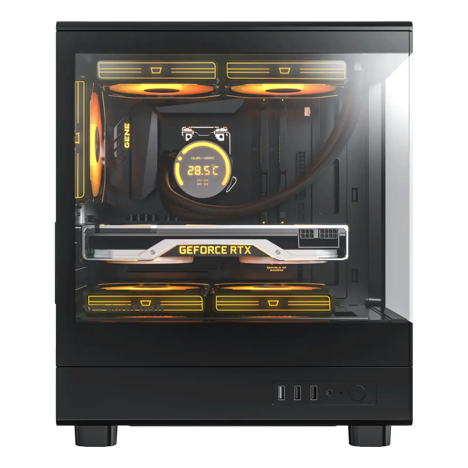 Корпус для комп'ютера DARK FLASH DB330M mATX без блока живлення, чорний (DB330M BLACK) UA