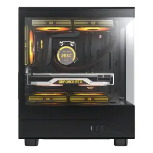 Корпус для комп'ютера DARK FLASH DB330M mATX без блока живлення, чорний (DB330M BLACK) UA