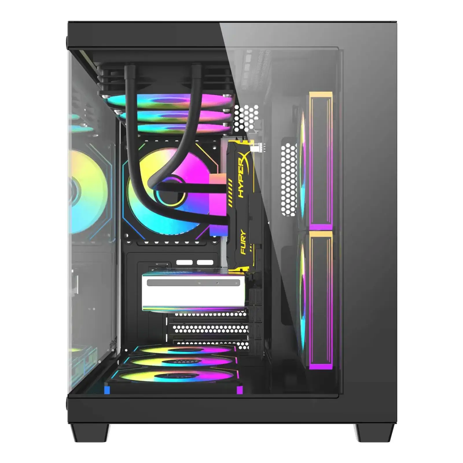 Корпус для комп'ютера DARK FLASH B275 PRO mATX без блока живлення, чорний (B275 PRO BLACK) UA