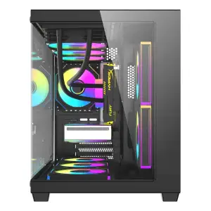 Корпус для комп'ютера DARK FLASH B275 PRO mATX без блока живлення, чорний (B275 PRO BLACK) UA