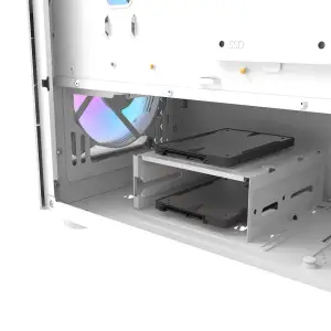 Корпус для комп'ютера DARK FLASH DK352 PLUS ATX без блока живлення, білий (DK352 PLUS WHITE) UA