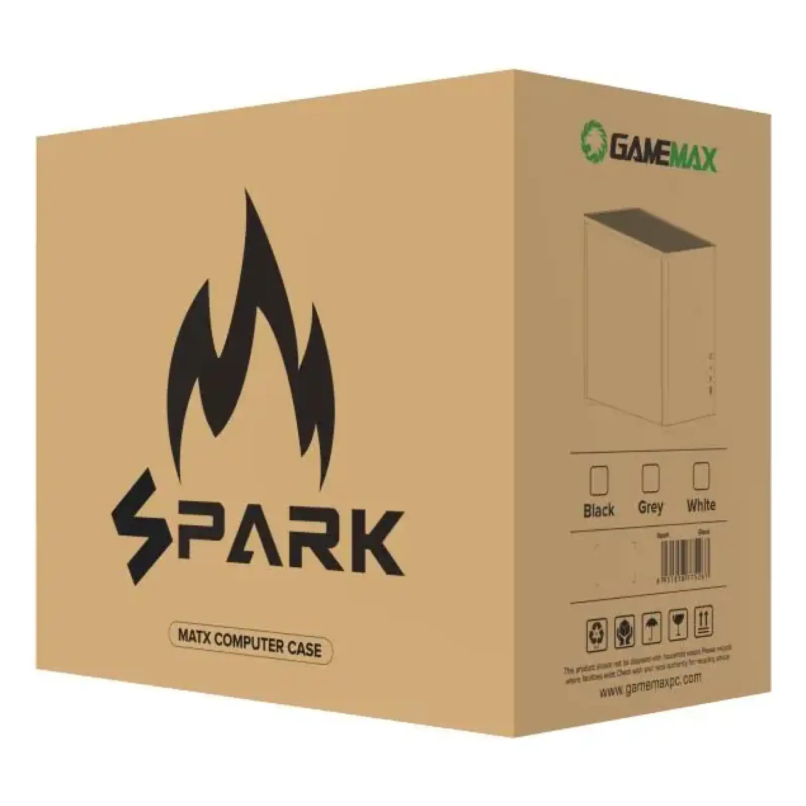 Корпус Gamemax Spark Full White Без БП UA
