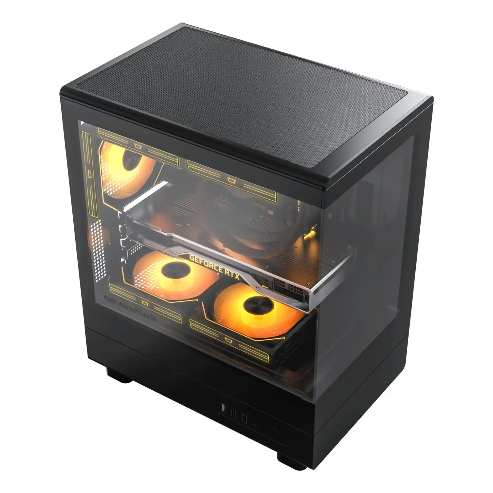 Корпус для комп'ютера DARK FLASH DB330M mATX без блока живлення, чорний (DB330M BLACK) UA