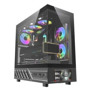 Корпус для комп'ютера DARK FLASH DS950V ATX без блока живлення, чорний (DS950V BLACK) UA