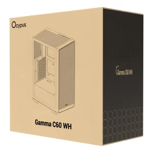 Корпус для комп'ютера ATX W/O PSU GAMMA C60 WH (GAMMA-C60-WHG000XX-GL) OCYPUS UA