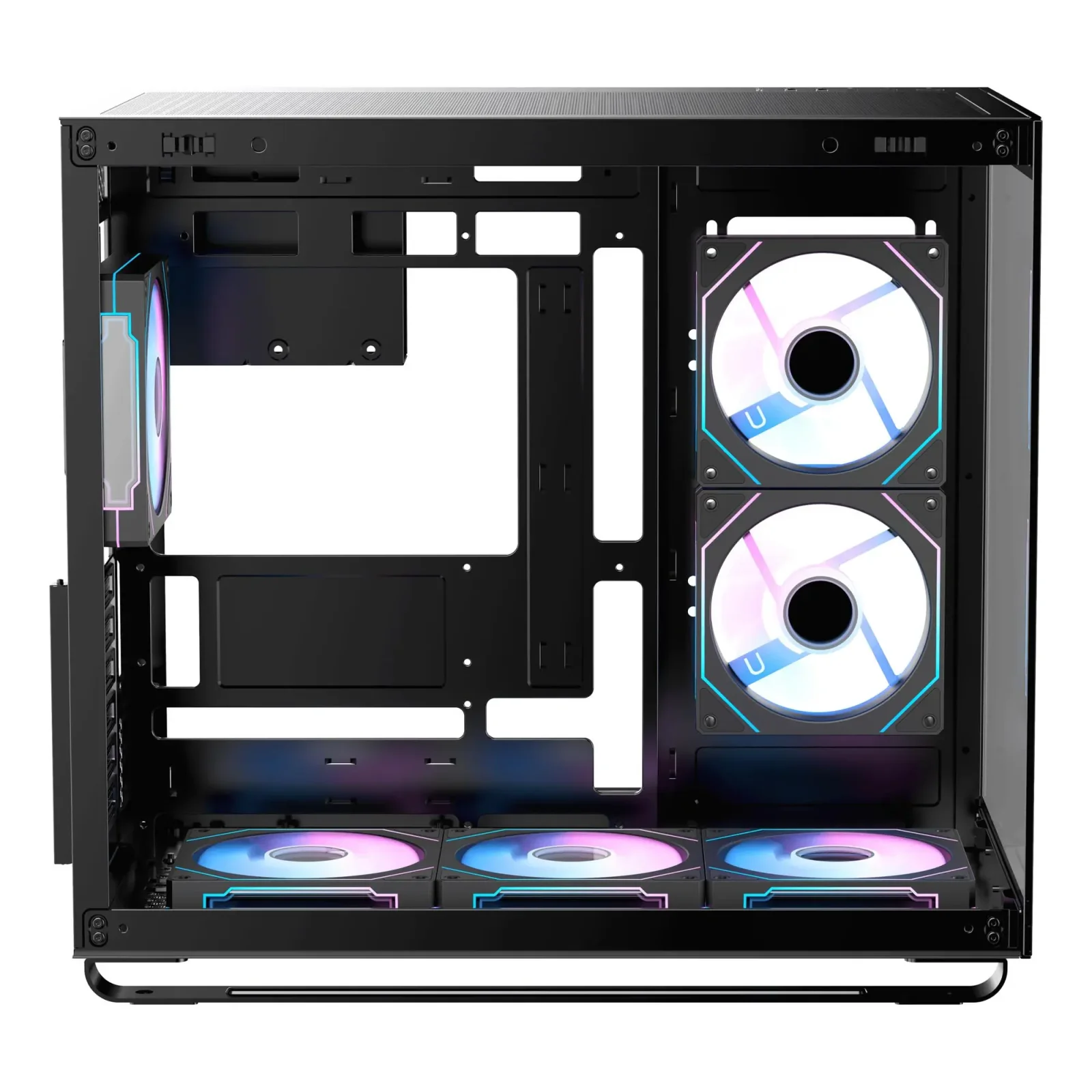 Корпус для комп'ютера ATX W/O PSU IOTA C70 BK ARGB (IOTA-C70-BKD600XX-GL) OCYPUS UA