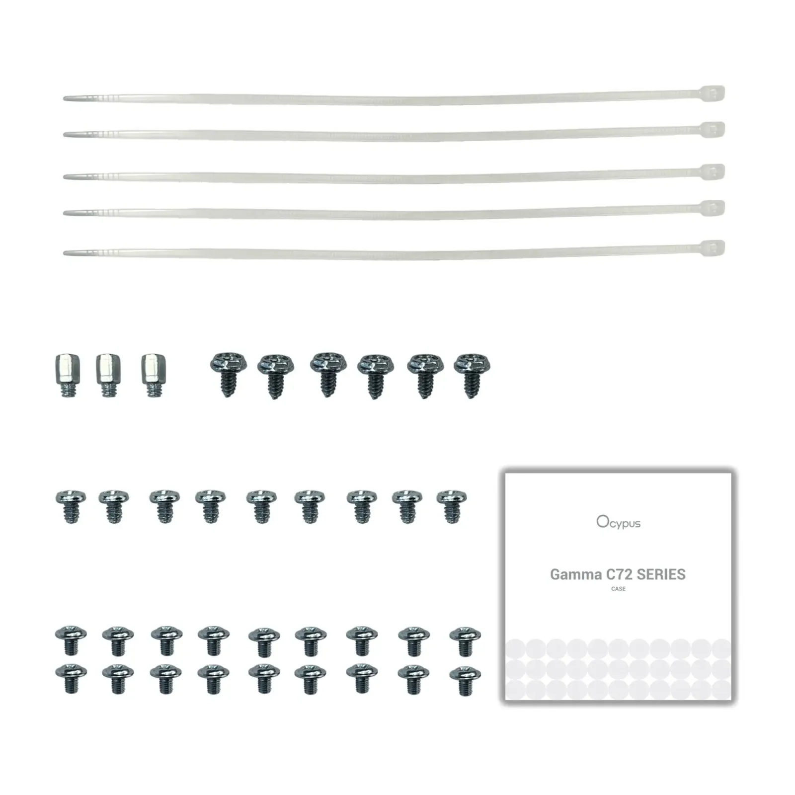 Корпус для комп'ютера ATX W/O PSU GAMMA C72 WH ARGB (GAMMA-C72-WHD400XX-GL) OCYPUS UA