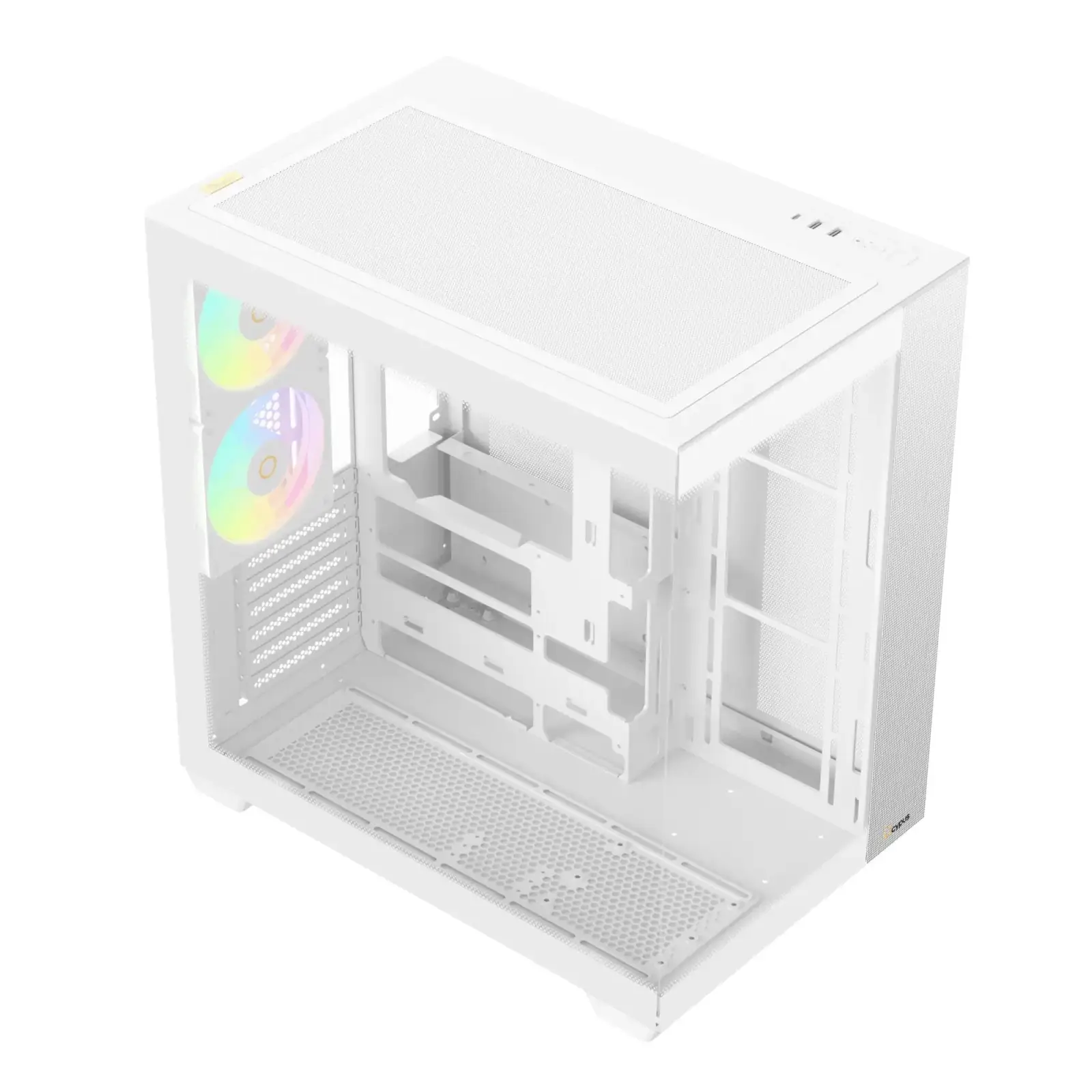 Корпус для комп'ютера ATX W/O PSU DELTA C74 ARGB білий (DELTA-C74-WHD200XX-GL) OCYPUS UA